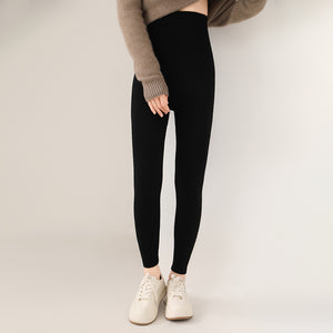 Celynia Sculpt Outer Wear Wool Knitted Seamless Leggings High Waist Warm-Keeping Pants Slimming All-Matching 25010301