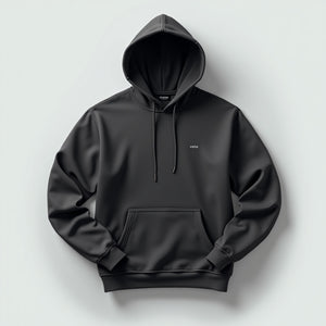 Celynia Hooded Cropped Pullover Hoodie With Pockets front