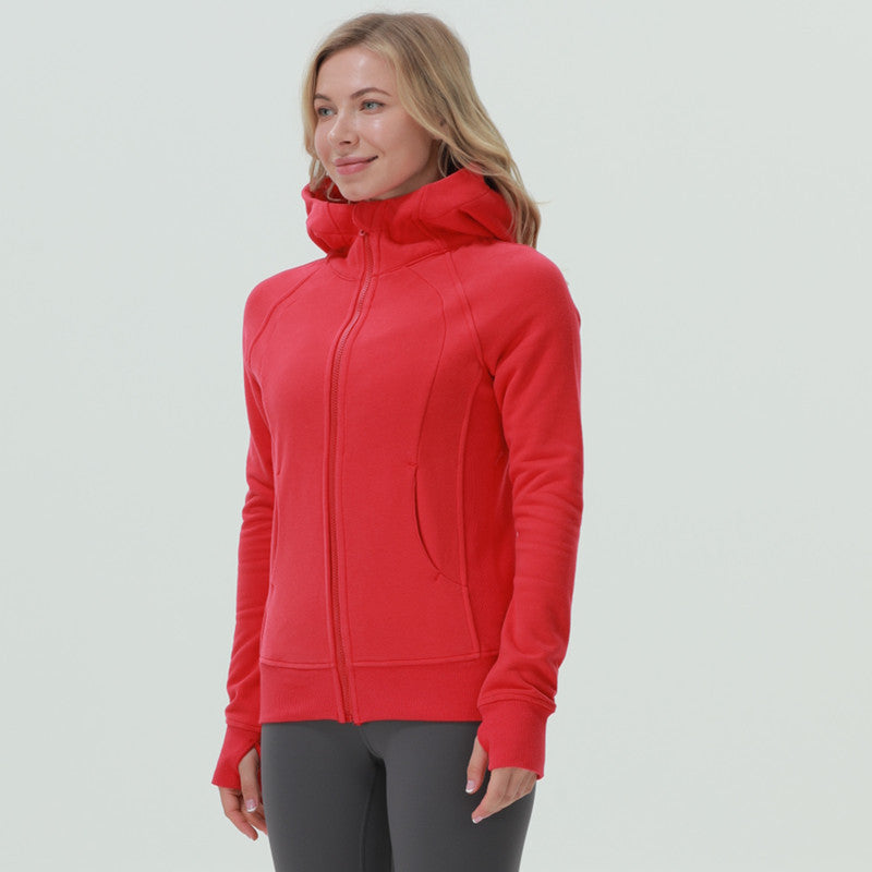 Celynia Soft Full Zip Hoodie Long Sleeve Top Fleece Sweater