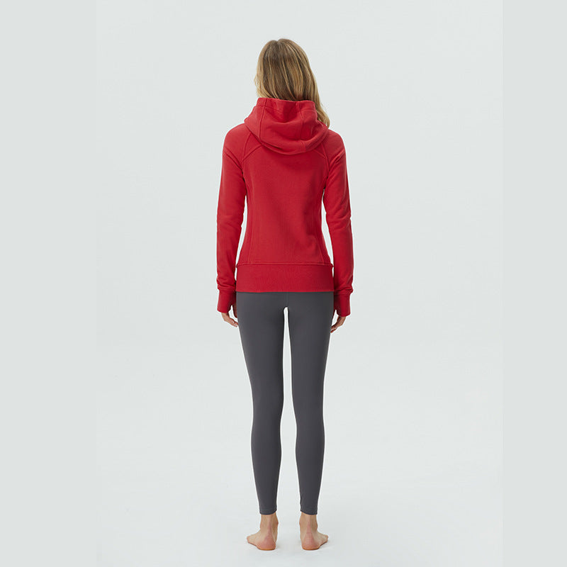 Celynia Soft Full Zip Hoodie Long Sleeve Top Fleece Sweater