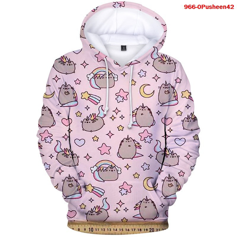 Celynia Soft Fleece Full-Color Hoodie Casual Top