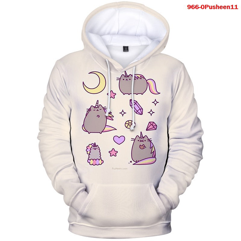 Celynia Soft Fleece Full-Color Hoodie Casual Top