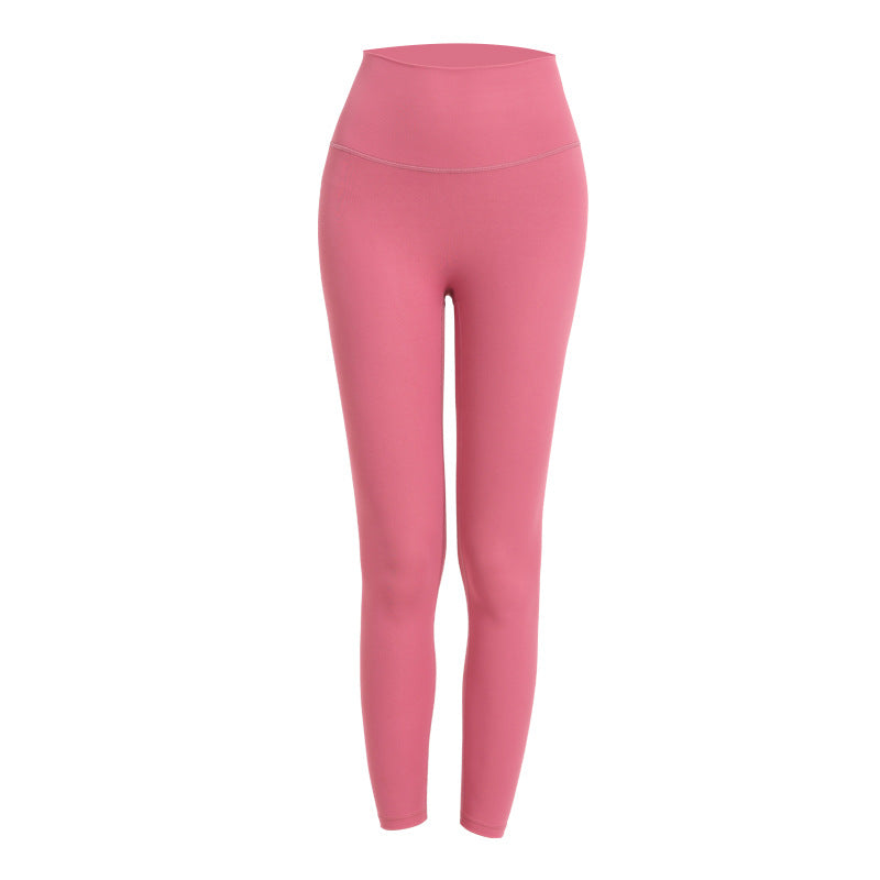 Celynia Sculpt Brand New One-Piece Seamless Yoga Pants High-Waist Nude Feeling Sanded Peach Hip Fitness Pants Women'S Tight Leggings