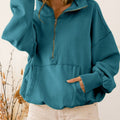 Celynia Soft Hoodie Solid-Color Pullover Top