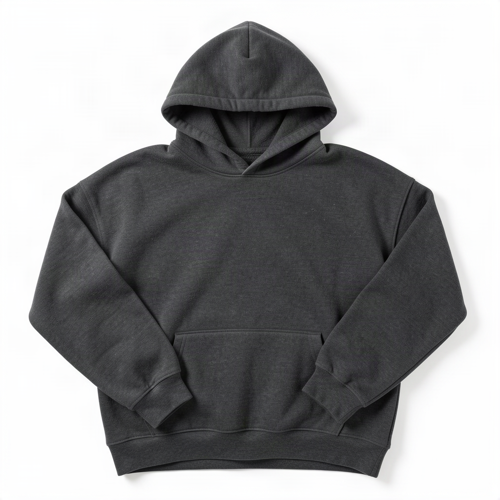 Celynia Charcoal Oversized Hoodie front