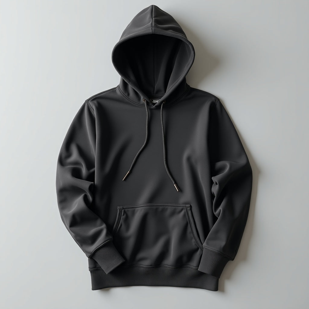 Celynia Hooded Cropped Pullover Hoodie With Pockets detail