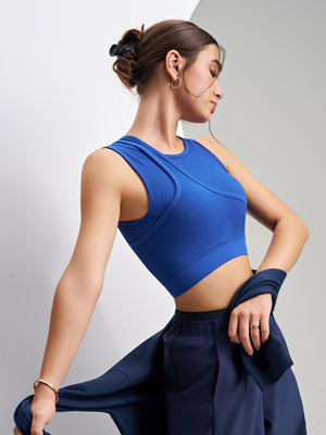 Celynia Seamless Stunning Integrated Bra Tank Top , Shockproof & Top, Wearable Outside For S