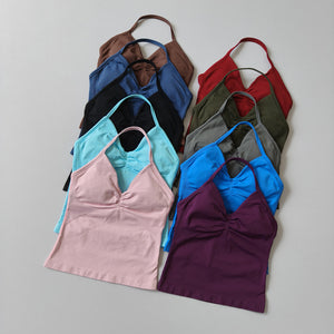 Celynia Seamless Seamless Halter-Neck Slim-Fit Tank Top