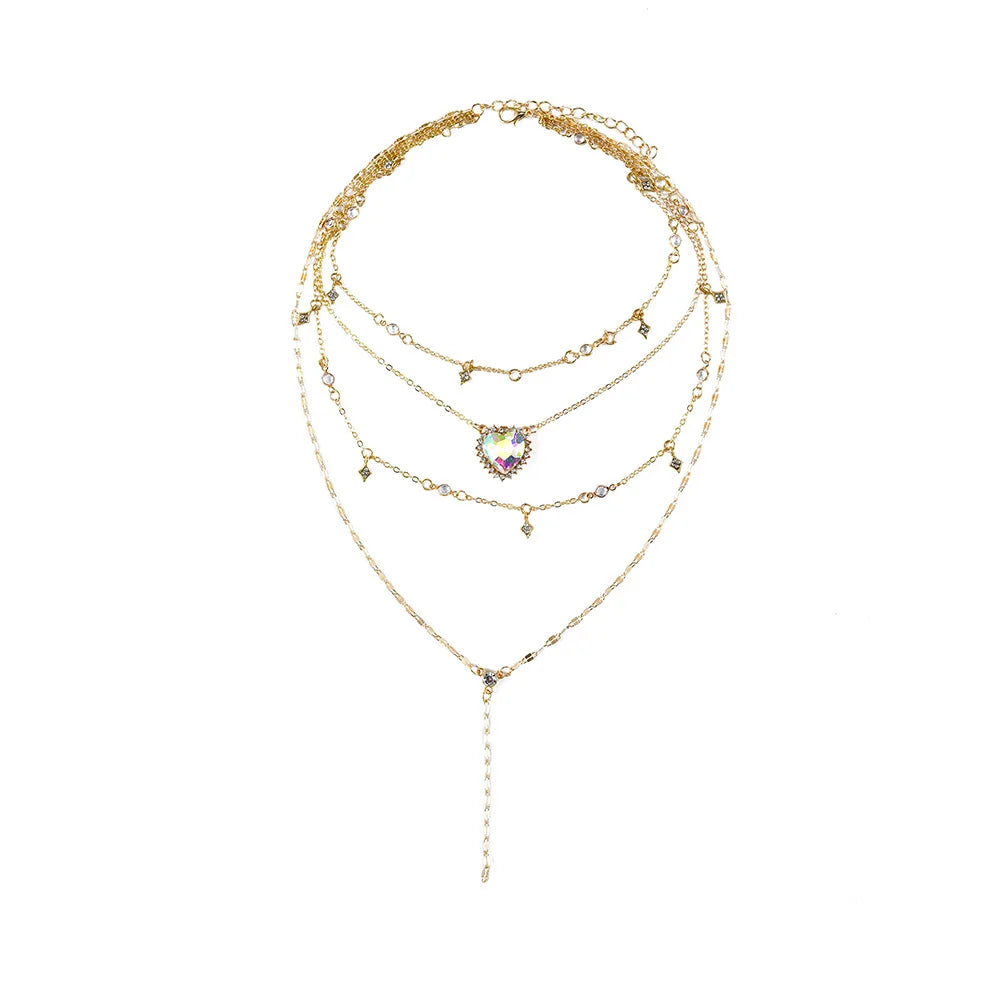 Heart & Star - pendant necklace for women