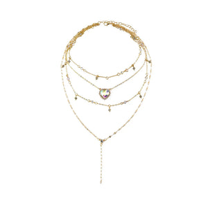 Heart & Star - pendant necklace for women