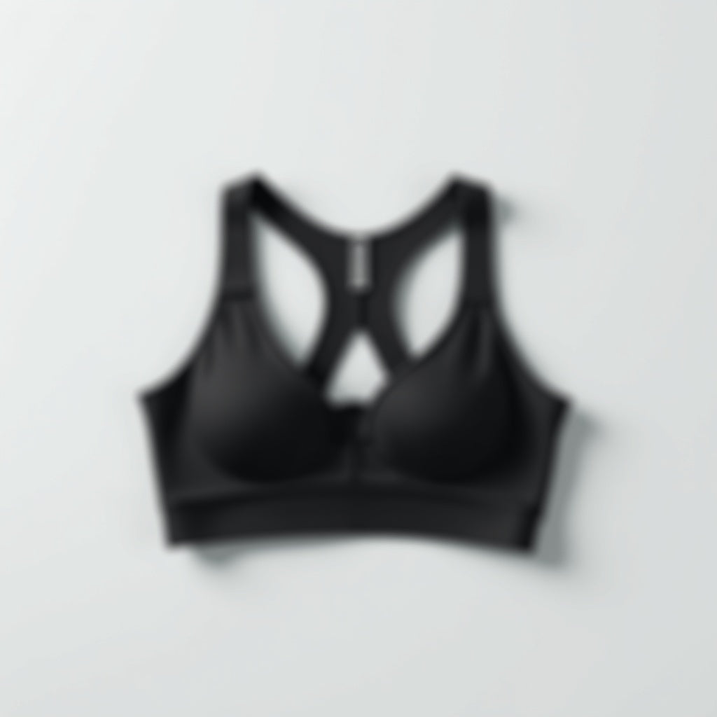Celynia Color Block Sports Bra Halterneck Two Piece Faux Tank Top front