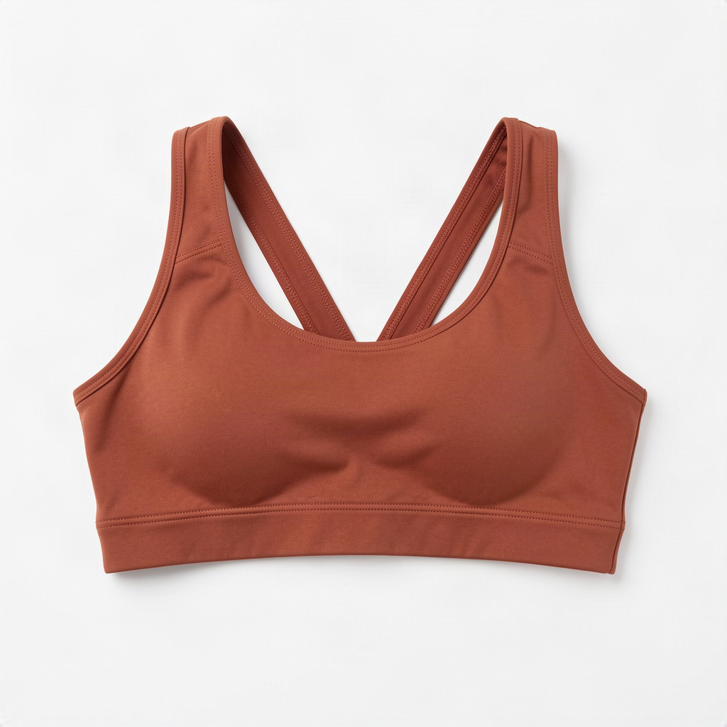 Celynia Terracotta Sports Bra front