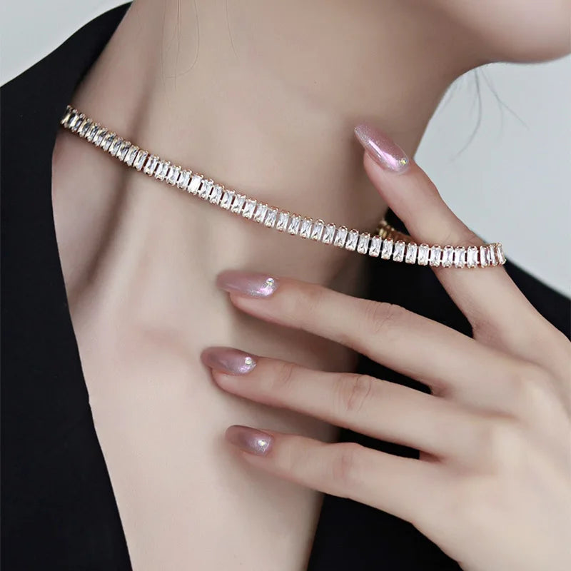 Close-up detail of Tennis Choker showing craftsmanship