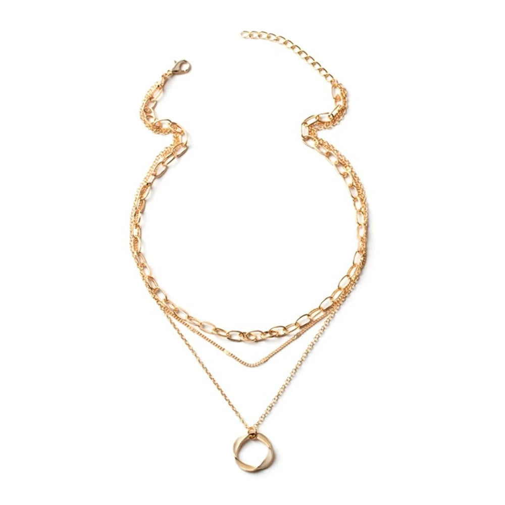 Multi Chain from angle showing fashion necklace design