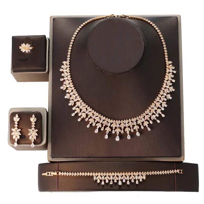 Water-Drop Set lifestyle image, coordinated jewelry