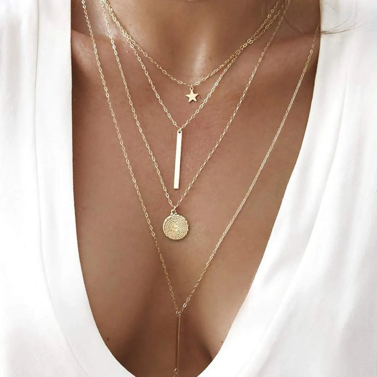 Close-up detail of Dual-Tone Choker showing craftsmanship