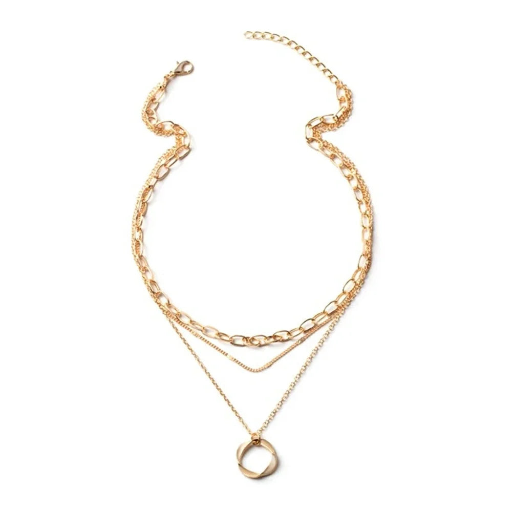 Multi Chain - layered necklace for women