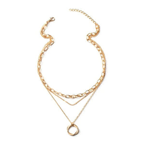 Multi Chain - layered necklace for women