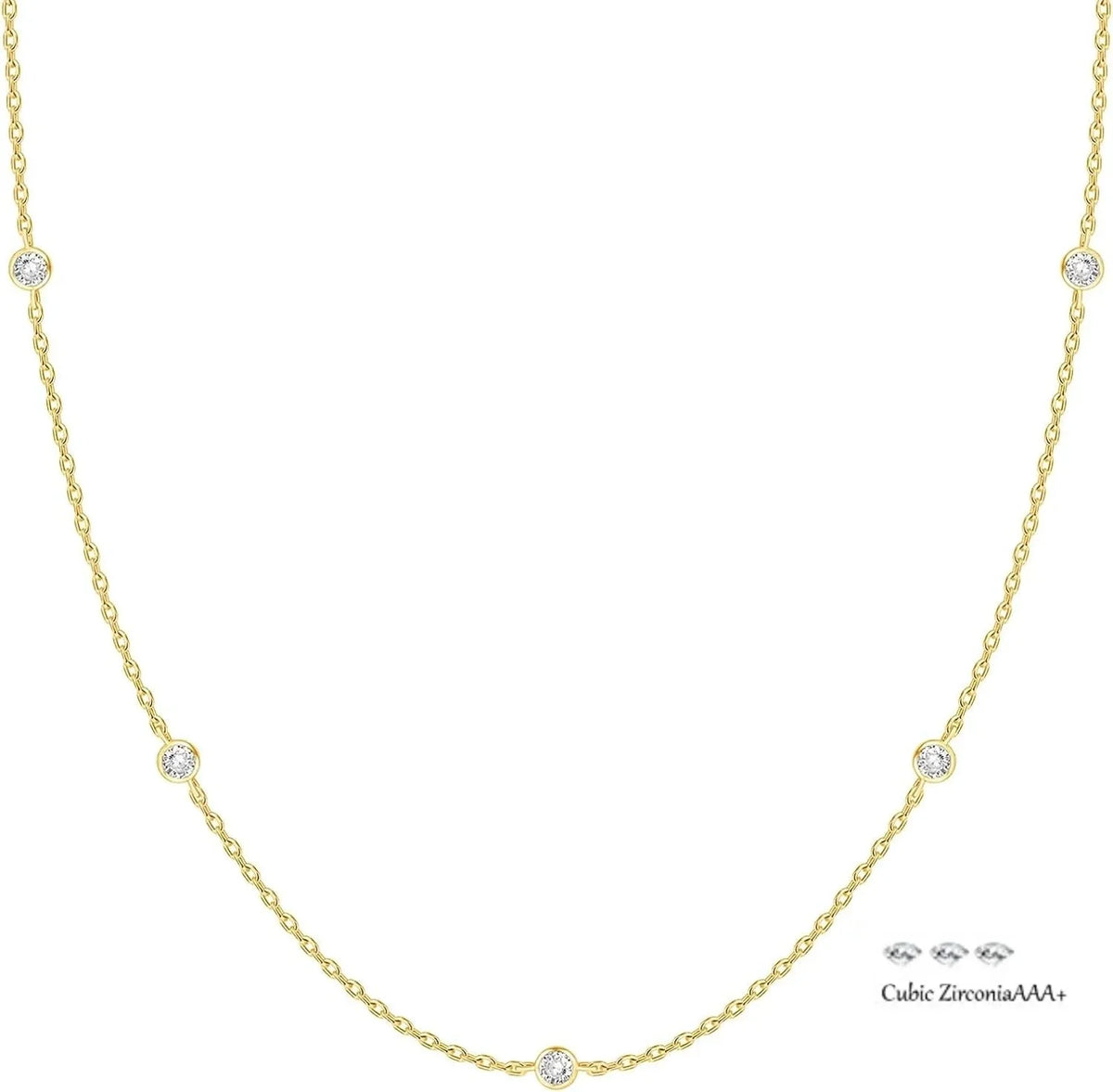 Station Necklace - minimalist jewelry for women