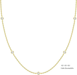 Station Necklace - minimalist jewelry for women