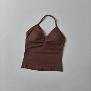 Celynia Seamless Seamless Halter-Neck Slim-Fit Tank Top