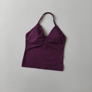 Celynia Seamless Seamless Halter-Neck Slim-Fit Tank Top