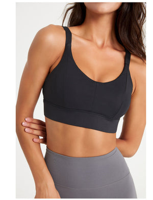Celynia Seamless Shock-Absorbing Compressive Bra , Integrated Cup Design, Suitable For , And With Beautiful Back Design