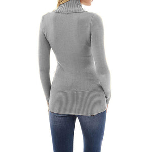Celynia Soft Solid Color V-Neck Pullover Solid Color Pullover Wrap Sweater