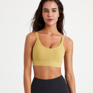 Celynia Seamless High-Intensity Sports Bra , Cup Design, Suitable For , Fitness And Yoga With Beautiful Back Design